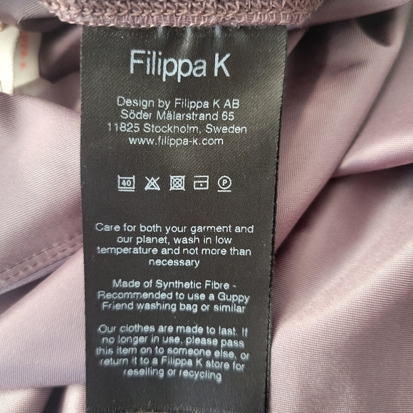 Filippa K Mauve Cropped Gloss Leggings - Picture 10 of 11